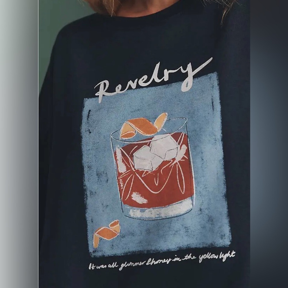 ANTHROPOLOGIE Maeve Cocktail Sweatshirt - Picture 5 of 11